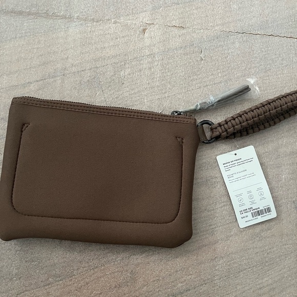 Athleta Revive Revive Zip Pouch Brown Wristlet - Picture 4 of 7